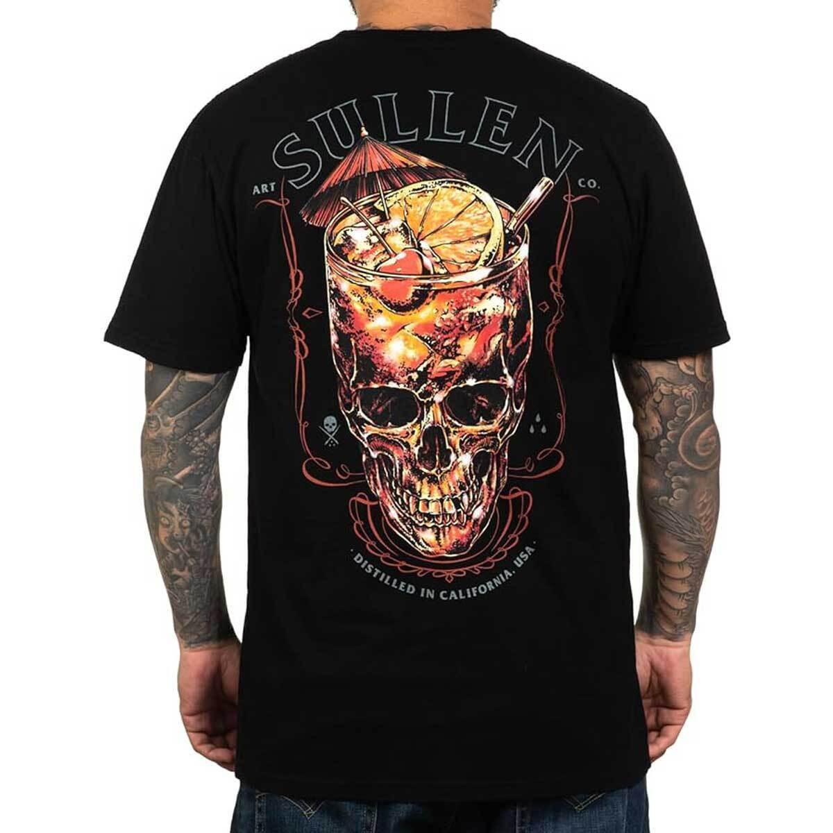Sullen Men's Old Fashion Premium Black Short Sleeve T Shirt Clothing Apparel