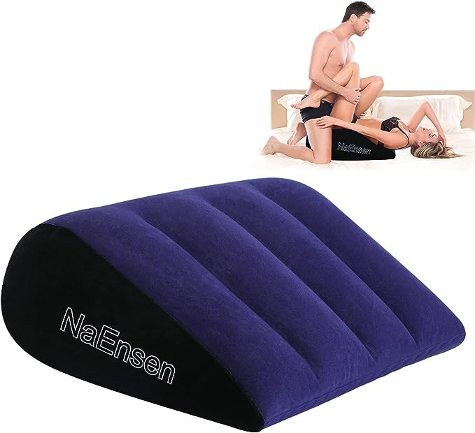Sex Toys Adult Toys Pillow Position Cushion Triangle Inflatable Ramp Furniture Couples Toy Positioning for Deeper Position Support Pillow Men Women for Couples