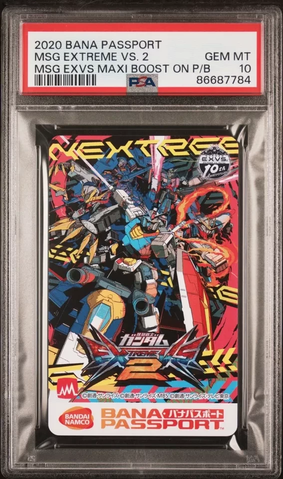 PSA 10 - Mobile Suit Gundam Extreme Vs. 2 Promo - Bandai Passport Card POP 1