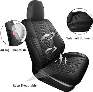 Custom Fit RAV 4 Car Seat Covers for 2013-2018 Toyota RAV4，Leatherette Auto seat Cover fits RAV4 Auto Interior Accessories (Not for Hybrid)