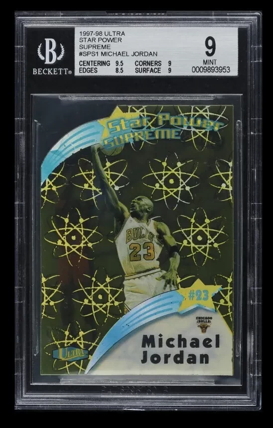 1997 Ultra Star Power Supreme Die-Cut MICHAEL JORDAN #SPS1 BGS 9 PWCC USA Ship