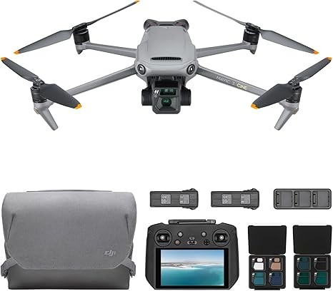 DJI Mavic 3 Cine Premium Combo, Drone with 4/3 CMOS Hasselblad Camera, 5.1K Video, Omnidirectional Obstacle Sensing, 46 Mins Flight, 15km Video Transmission, with DJI RC Pro, Two Extra Batteries