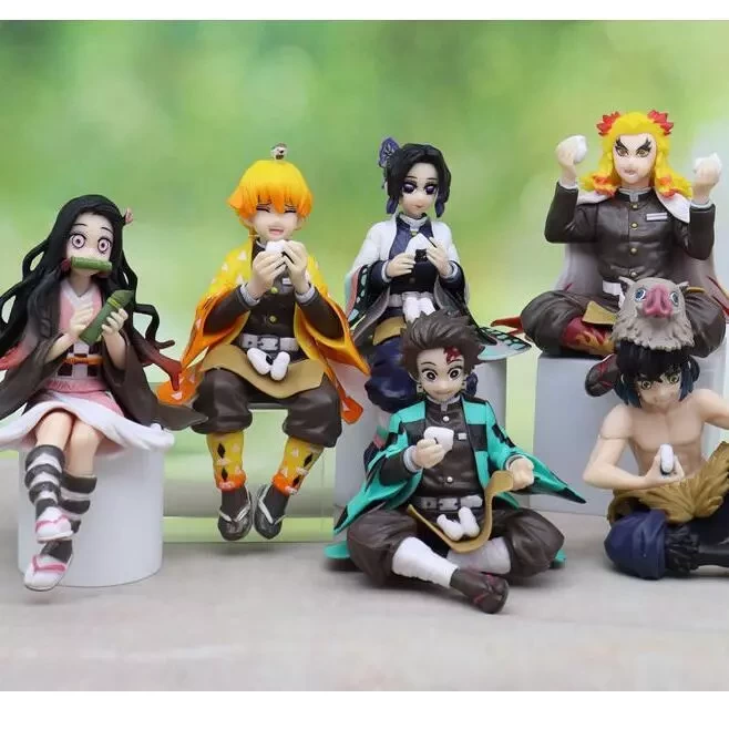 アニメ 悪魔殺しフィギュア たんじろねずこ 麺ストッパー 座る 置物 おもちゃ