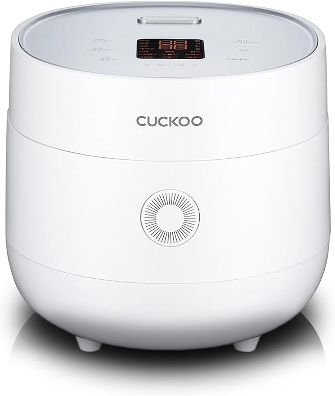 CUCKOO CR-0675FW 6-Cup (Uncooked) / 12-Cup (Cooked) Micom Rice Cooker with Nonstick Inner Pot, 13 Menu Modes, LCD Display, Fuzzy Logic Tech, Auto Clean (White)